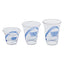 Bluestripe 25% Recycled Content Cold Cups, 9 Oz, Clear/blue, 50/pack, 20 Packs/carton
