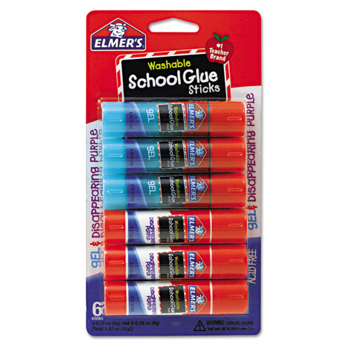 Disappearing Purple School Glue Stick, 0.24 Oz, Dries Clear, 30/box