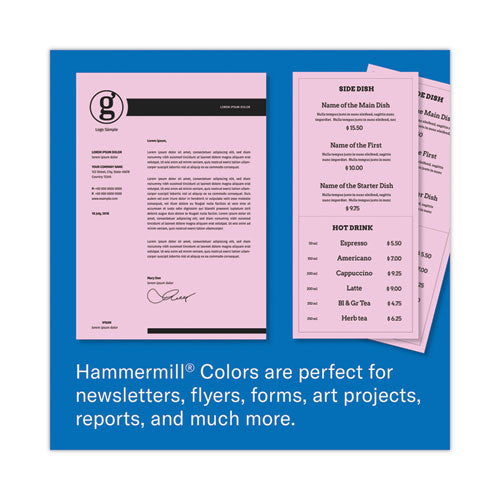 Colors Print Paper, 20 Lb Bond Weight, 8.5 X 11, Lilac, 500 Sheets/ream, 10 Reams/carton
