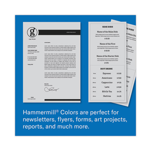 Colors Print Paper, 20 Lb Bond Weight, 8.5 X 11, Gray, 500/ream