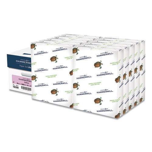 Colors Print Paper, 20 Lb Bond Weight, 8.5 X 11, Salmon, 500 Sheets/ream, 10 Reams/carton