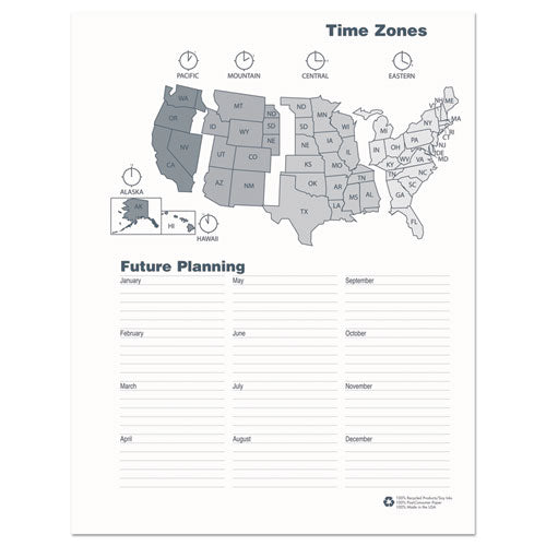 24-month Recycled Ruled Monthly Planner, 11 X 8.5, Black Cover, 24-month (jan To Dec): 2023 To 2024