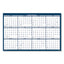 Recycled Poster Style Reversible/erasable Yearly Wall Calendar, 18 X 24, White/blue/gray Sheets, 12-month (jan To Dec): 2023