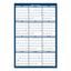 Recycled Poster Style Reversible/erasable Yearly Wall Calendar, 18 X 24, White/blue/gray Sheets, 12-month (jan To Dec): 2023