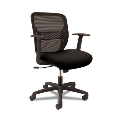 Gateway Mid-back Task Chair with hands, Supports Up To 250 Lb, 17" To 22" Seat Height, Black