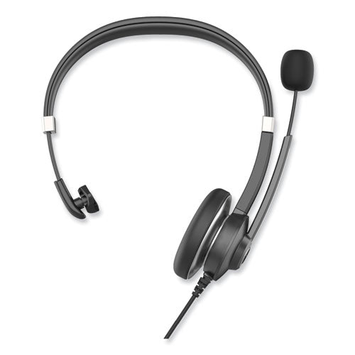 Monaural Headset, Black/Silver, IVR70001