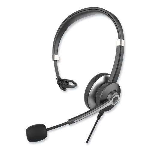 Monaural Headset, Black/Silver, IVR70001