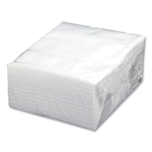 Quarter-fold Foodservice Wiper, 1-ply, 15 X 17, Unscented, White, 150/pack, 6 Packs/carton