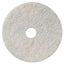 Niagara Natural Burnishing Pad, 27" Diameter, White, 5/carton