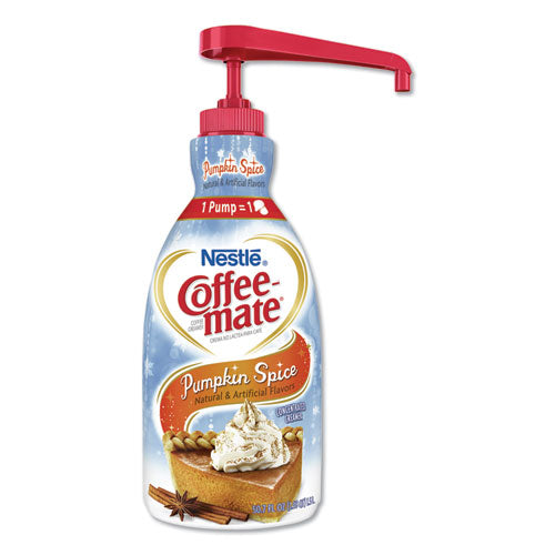 Liquid Creamer Pump Bottle, Salted Caramel, 1.5 Liter Pump Bottle, 2/carton
