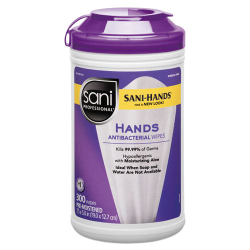 Pdi Sani-hands Instant Hand Sanitizing Wipes, 1-ply, 8 X 5, White, 1,000/carton