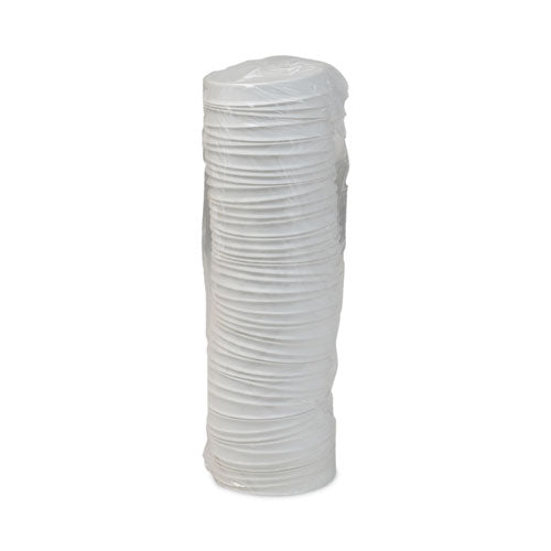 Earthchoice Compostable Soup Cup Lid, For 8-16 Oz Soup Cups, 4" Diameter, White, Sugarcane, 500/carton