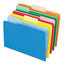 Interior File Folders, 1/3-cut Tabs: Assorted, Legal Size, Yellow, 100/box