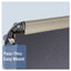 Prestige Euro-style Embossed Foam Bulletin Board, 36 X 24, Black Surface, Euro Titanium Aluminum Frame
