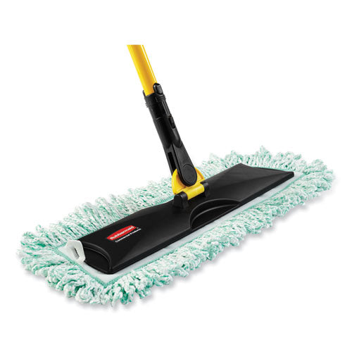 Hygen Dust Mop Heads With Fringe, Green, 60 In., Microfiber, Cut-end