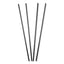 Sip Straws, 7.5", Plastic, Black, 10,000/carton