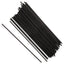 Sip Straws, 7.5", Plastic, Black, 10,000/carton