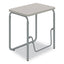 Alphabetter 2.0 Height-adjustable Student Desk With Pendulum Bar, 27.75" X 19.75" X 29" To 43", Pebble Gray