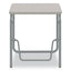 Alphabetter 2.0 Height-adjustable Student Desk With Pendulum Bar, 27.75" X 19.75" X 29" To 43", Pebble Gray