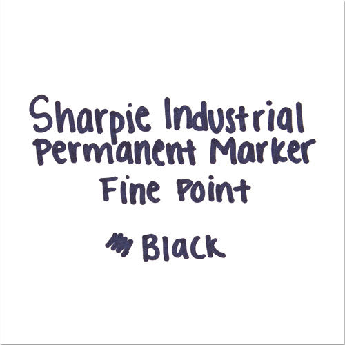 Fine Tip Permanent Marker, Fine Bullet Tip, Black, Dozen - Office