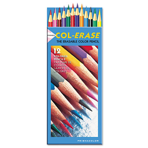 Col-erase Pencil With Eraser, 0.7 Mm, 2b (#1), Non-photo Blue Lead, Non-photo Blue Barrel, Dozen