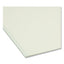 Expanding Recycled Heavy Pressboard Folders, 1/3-cut Tabs: Assorted, Letter Size, 1" Expansion, Gray-green, 25/box