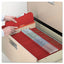 Six-section Pressboard Top Tab Classification Folders, Six Safeshield Fasteners, 2 Dividers, Letter Size, Bright Red, 10/box