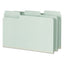 Supertab Pressboard Fastener Folders With Two Safeshield Fasteners, 2" Expansion, Legal Size, Gray-green, 25/box