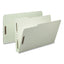Recycled Pressboard Fastener Folders, 2" Expansion, 2 Fasteners, Legal Size, Gray-green Exterior, 25/box