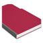 Expanding Recycled Heavy Pressboard Folders, 1/3-cut Tabs: Assorted, Legal Size, 1" Expansion, Bright Red, 25/box
