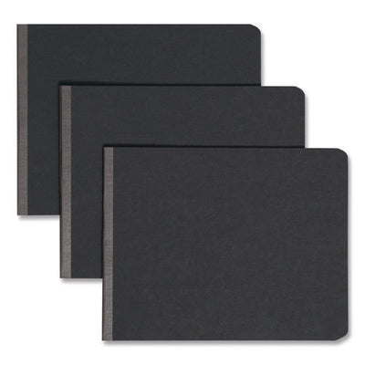 Prong Fastener Premium Pressboard Report Cover, Two-piece Prong Fastener, 2" Capacity,  8.5 X 11, Black/black
