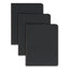 Prong Fastener Premium Pressboard Report Cover, Two-piece Prong Fastener 3" Capacity, 8.5 X 11, Black/black