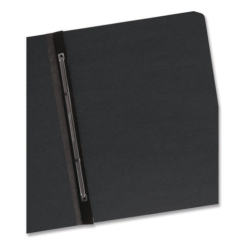 Prong Fastener Premium Pressboard Report Cover, Two-piece Prong Fastener 3" Capacity, 8.5 X 11, Black/black