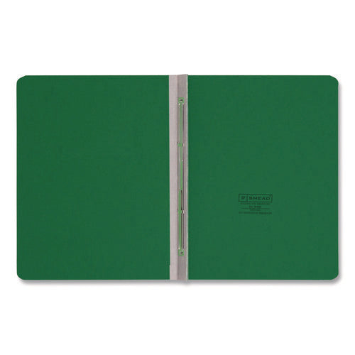 Prong Fastener Pressboard Report Cover, Two-piece Prong Fastener, 3" Capacity, 8.5 X 11, Green/green