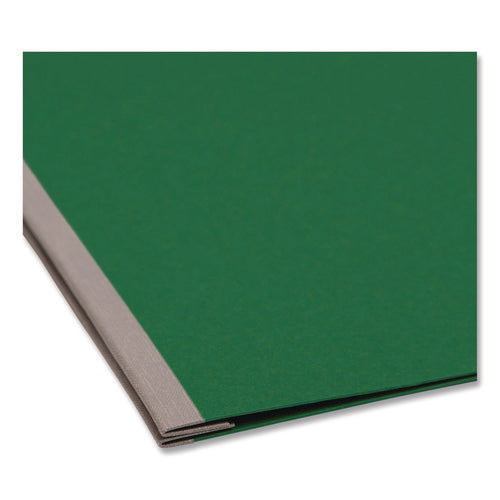 Prong Fastener Pressboard Report Cover, Two-piece Prong Fastener, 3" Capacity, 8.5 X 11, Green/green