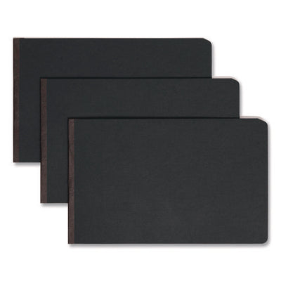 Prong Fastener Pressboard Report Cover, Two-piece Prong Fastener, 2" Capacity, 8.5 X 14, Black/black