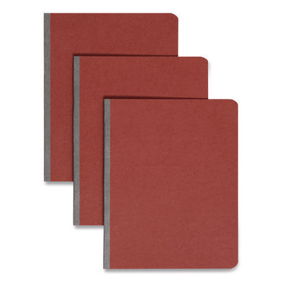 Prong Fastener Pressboard Report Cover, Two-piece Prong Fastener, 3" Capacity, 8.5 X 11, Red/red