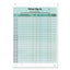 Patient Sign-in Label Forms, Two-part Carbon, 8.5 X 11.63, Green Sheets, 125 Forms Total
