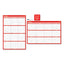 Erasable Wall Calendar, 24 X 36, White/red Sheets, 12-month (jan To Dec): 2023