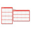 Erasable Wall Calendar, 24 X 36, White/red Sheets, 12-month (jan To Dec): 2023