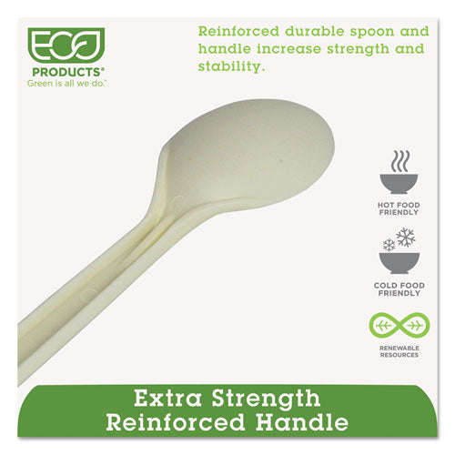 Plant Starch Spoon - 7", 50/pack, 20 Pack/carton