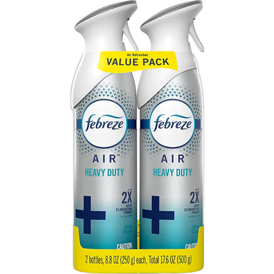 Febreze Odor-Eliminating Heavy Duty Air Freshener with Crisp Clean Scent