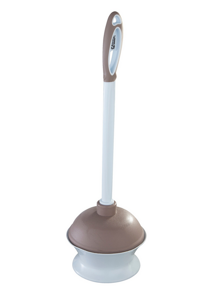 Quickie Plastic Toilet Plunger & Caddy w/ Microban Pack of 4