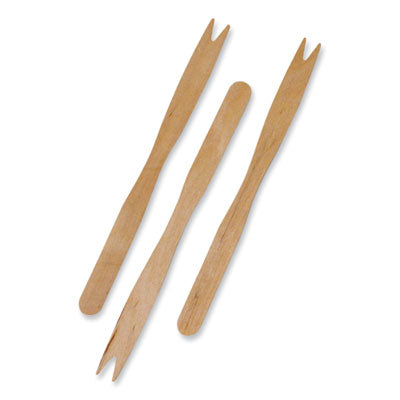 Wooden Cutlery, Fork, 5.5", Natural, 1,000/Boxes, 10 Boxes/Carton