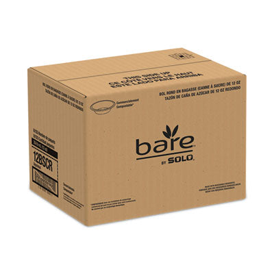 Bare Eco-Forward Sugarcane Dinnerware, Bowl, 12 oz, Ivory, 1,000/Carton