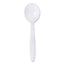 Guildware Extra Heavyweight Plastic Cutlery, Soup Spoons, White, 1,000/Carton