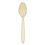 Impress Heavyweight Full-Length Polystyrene Cutlery, Teaspoon, Champagne, 1,000/Carton