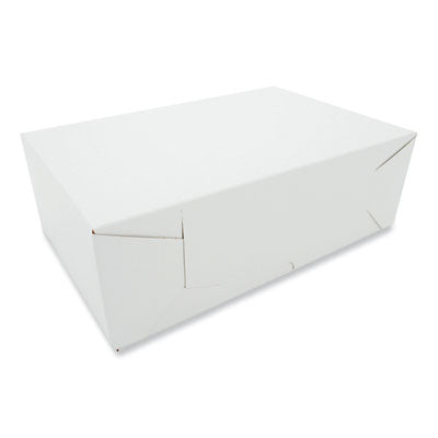 Two-Piece Sausage and Meat-Patty Boxes, 12 x 7.75 x 4.06, White, Paper, 100/Carton