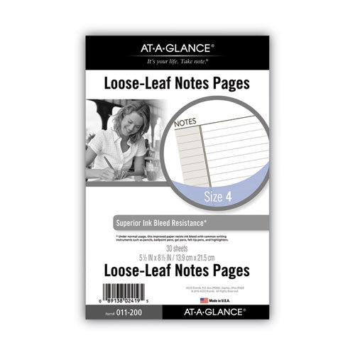 Notes Pages For Planners  8.5 X 5.5