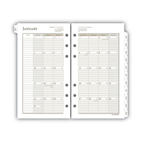 1-page-per-day Planner Refills, 6.75 X 3.75, White Sheets, 12-month (jan To Dec): 2023